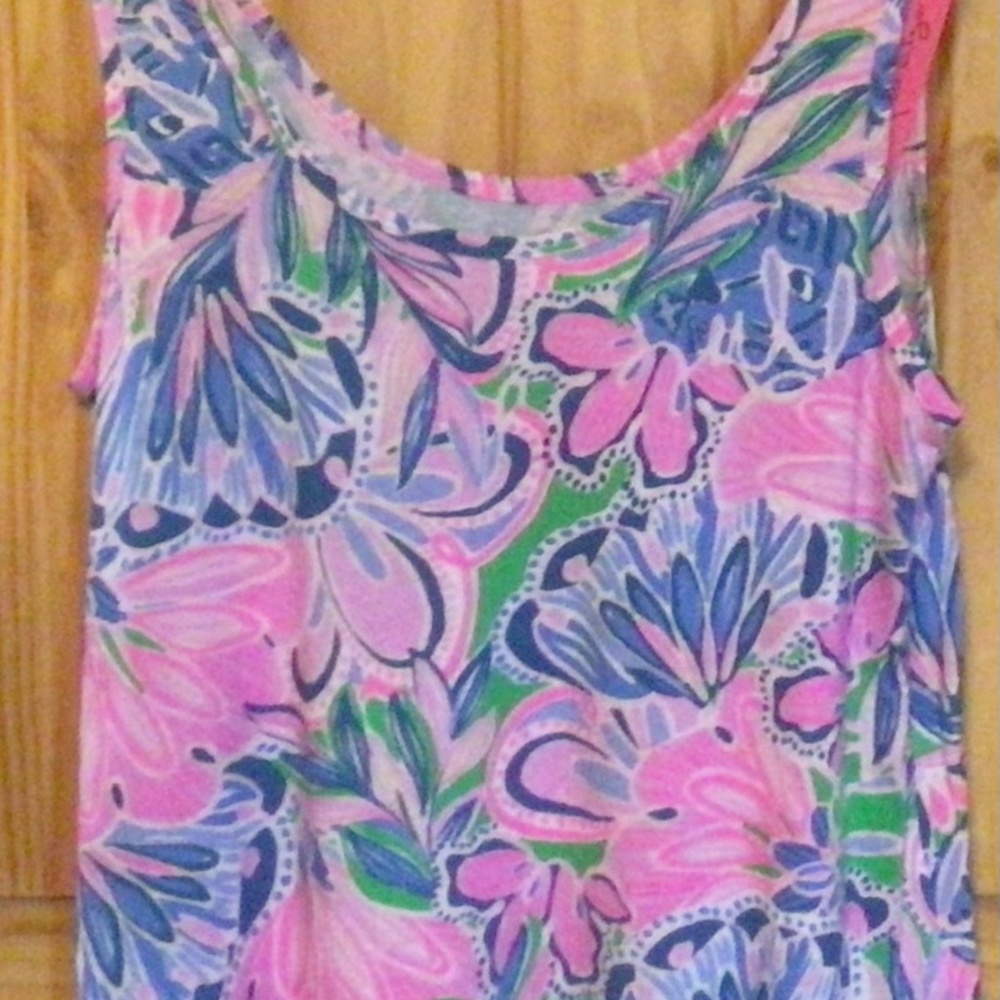 Lilly Pulitzer Ruffle pj tank NWT size large